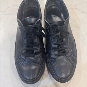 Common Projects Navy Leather Sneakers